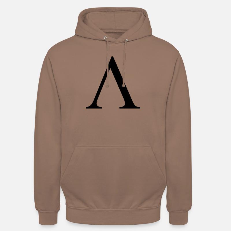 lambda greek - Sweat-shirt à capuche unisexe - moka