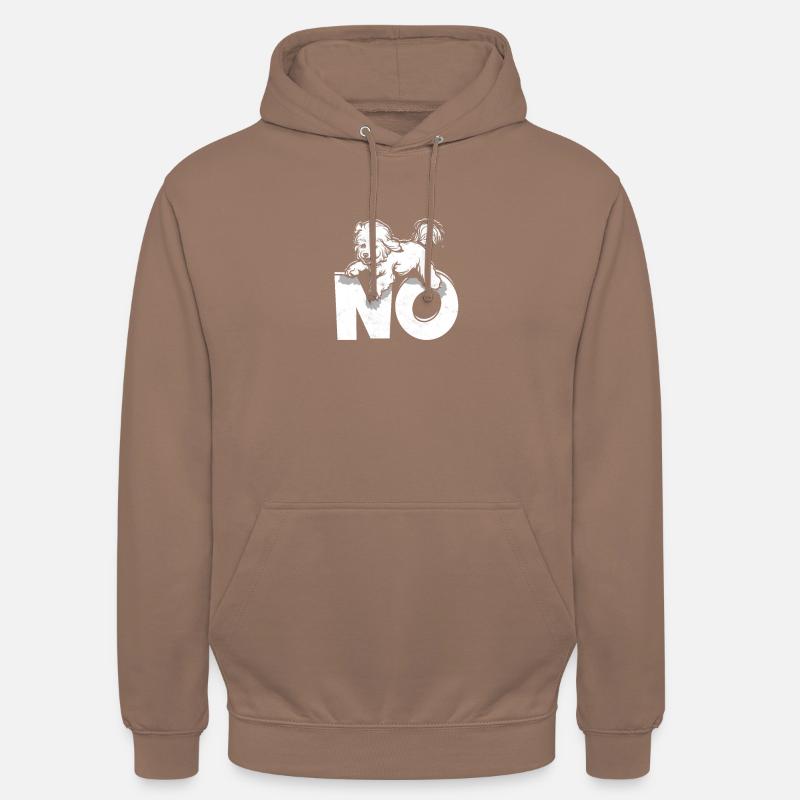 Non - chiot - Sweat-shirt à capuche unisexe - moka