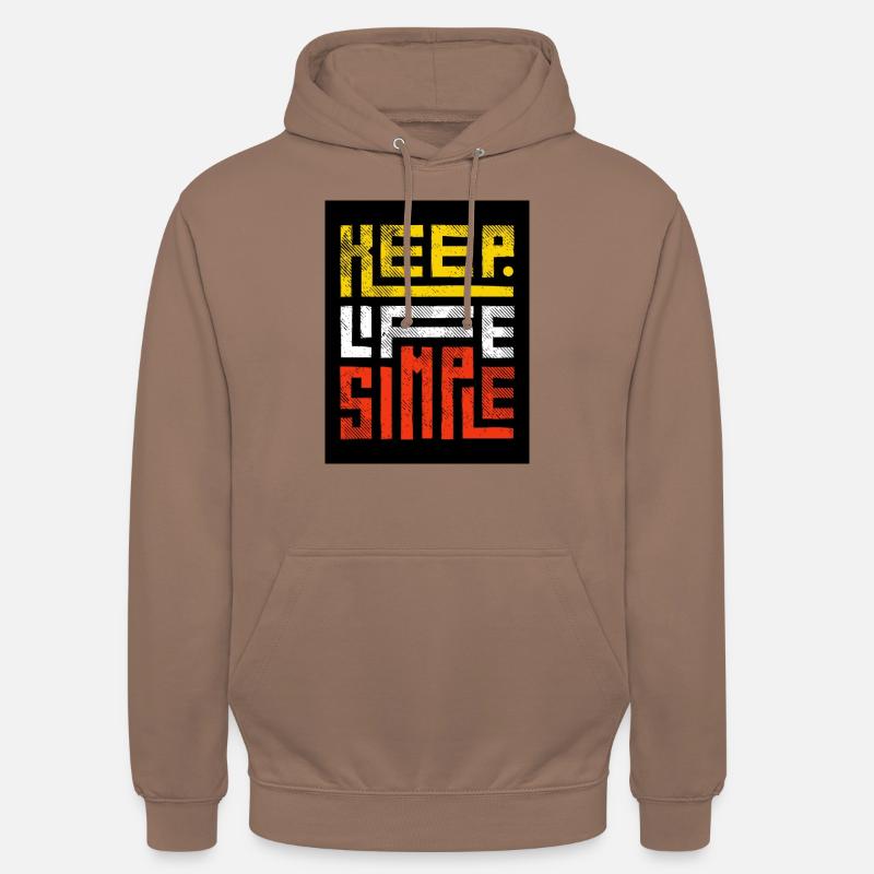Ein einfaches Leben - Unisex Hoodie - Mokka