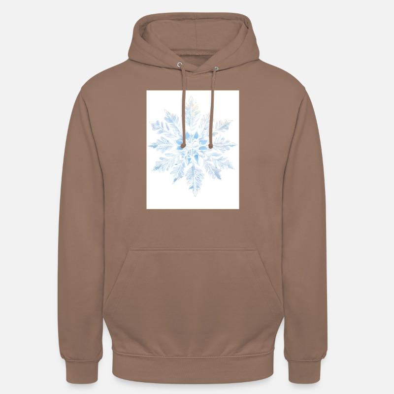 Flocon de neige - Sweat-shirt à capuche unisexe - moka
