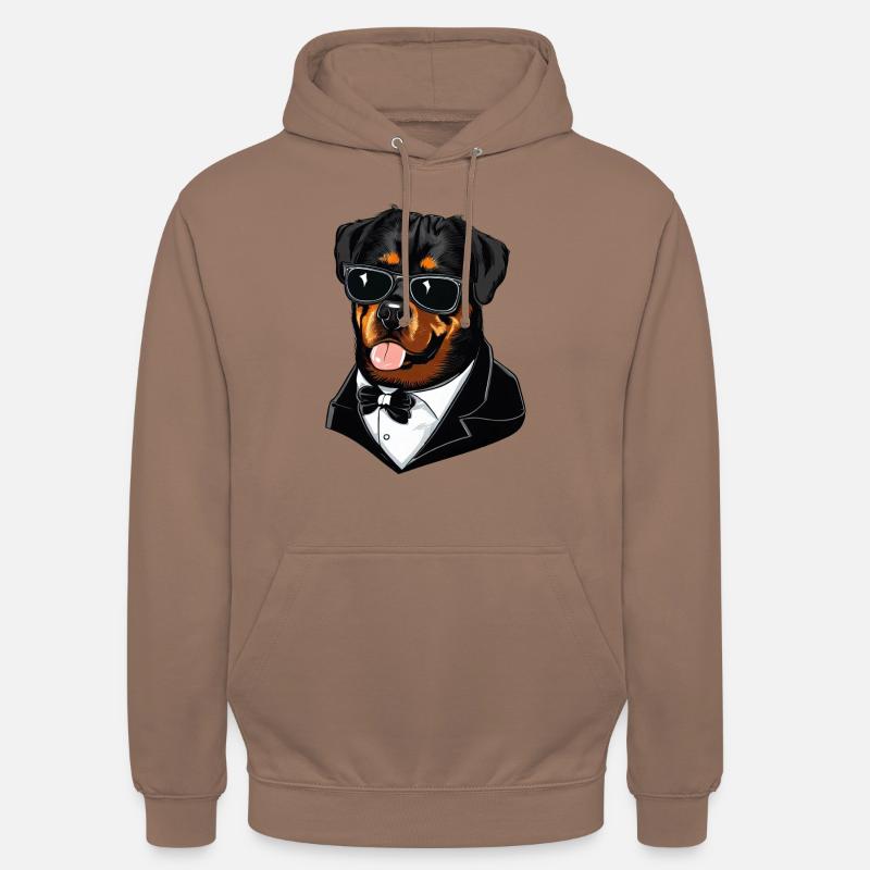 Rottweiler Le Modèle - Sweat-shirt à capuche unisexe - moka