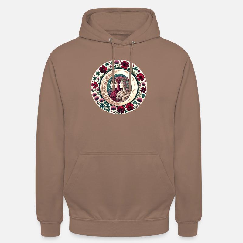Triple Déesse - Sweat-shirt à capuche unisexe - moka