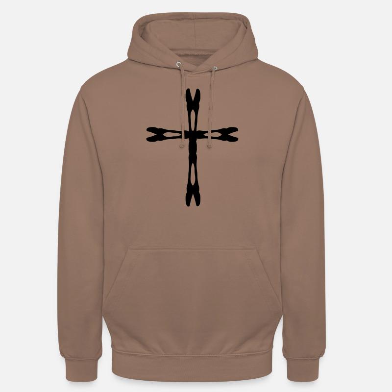 cross x_vec_1 de - Unisex Hoodie - Mokka