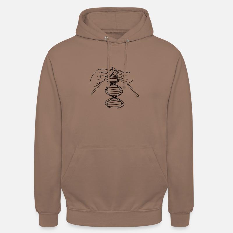 Decryption DNA DNA Code Knitting - Unisex Hoodie - mocha