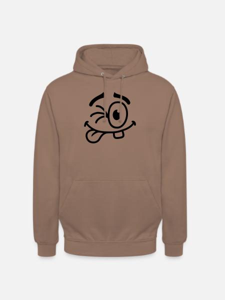 Cool Smiley Face - Unisex Hoodie - mocha