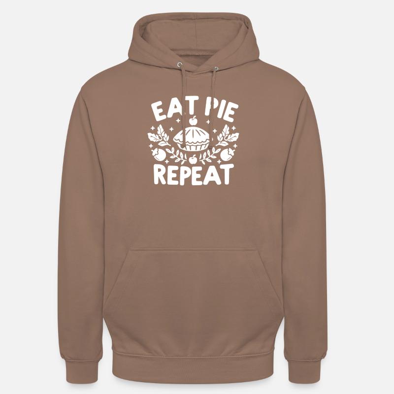 Eat Pie Répéter - Sweat-shirt à capuche unisexe - moka