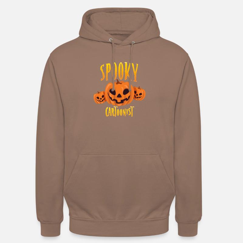 Dessinateur effrayant - Sweat-shirt à capuche unisexe - moka