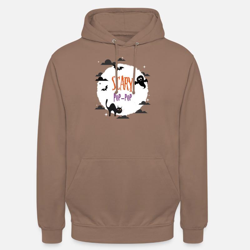Pop Pop effrayante - Sweat-shirt à capuche unisexe - moka
