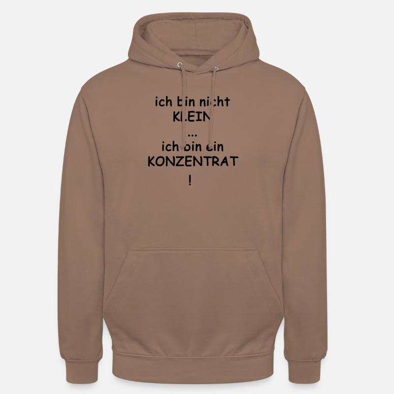 ich bin nicht klein... - Unisex Hoodie - Mokka