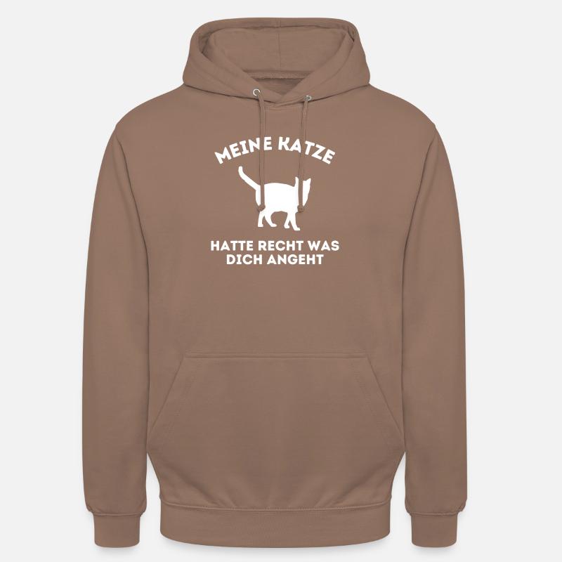 Mon chat avait raison - Sweat-shirt à capuche unisexe - moka