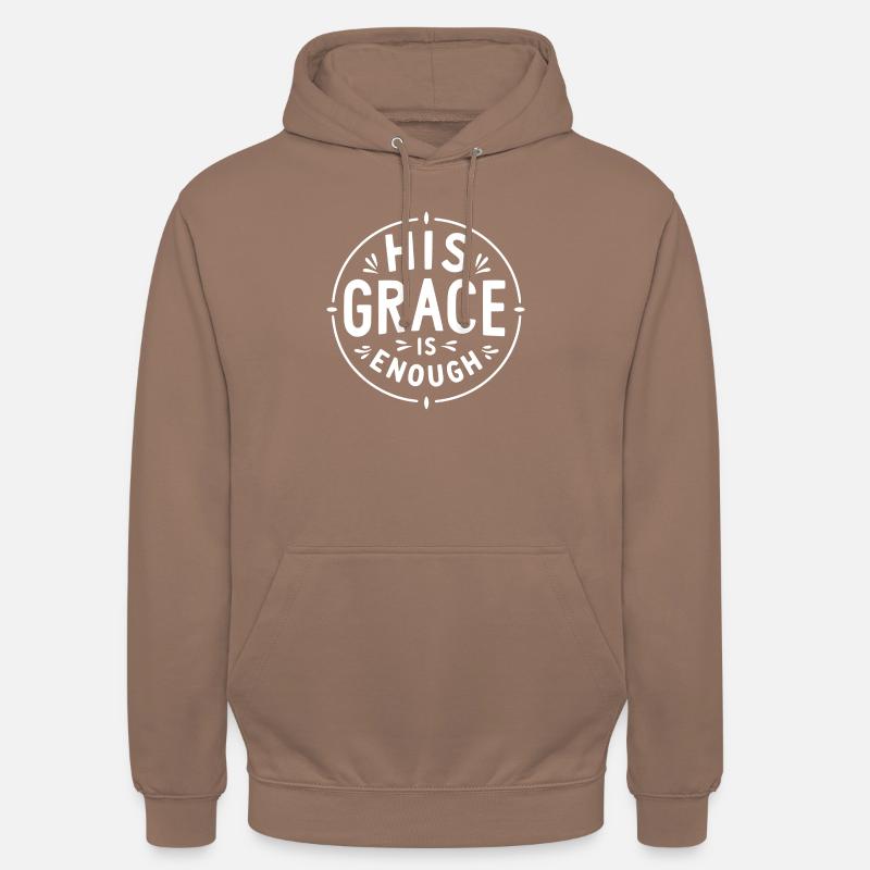 Sa Grâce suffit - Sweat-shirt à capuche unisexe - moka