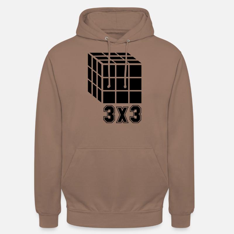 Cube Cube 3x3 - Sweat-shirt à capuche unisexe - moka