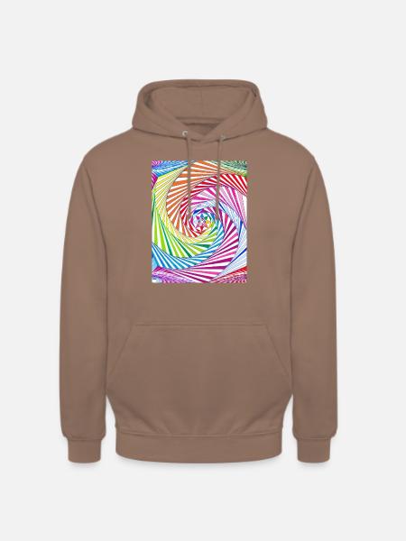 LMNArt - Sweat-shirt à capuche unisexe - moka