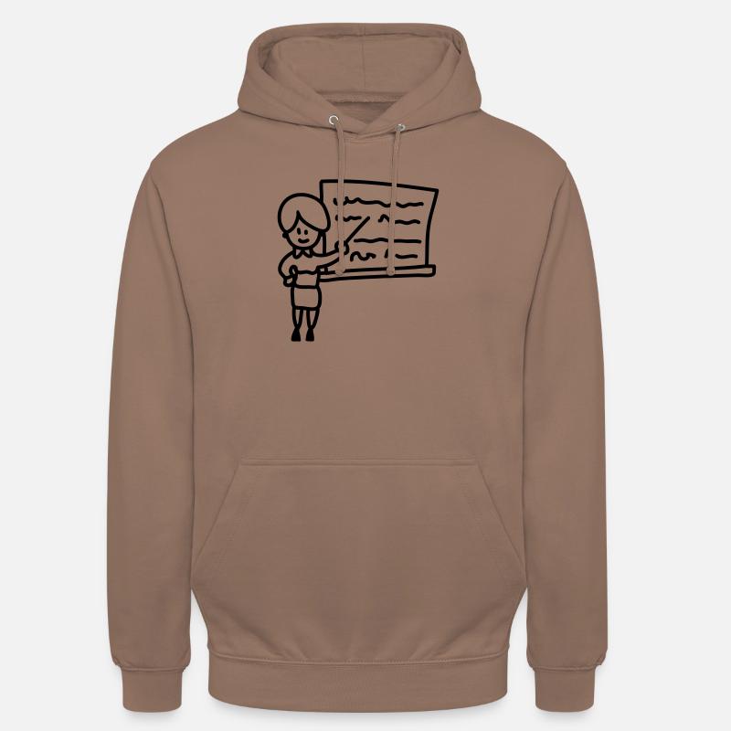 Les enseignants - Line - Sweat-shirt à capuche unisexe - moka
