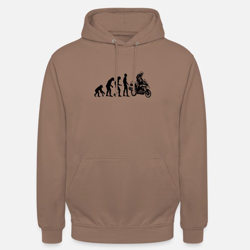 Human Evolution Enduro - Unisex Hoodie - mocha
