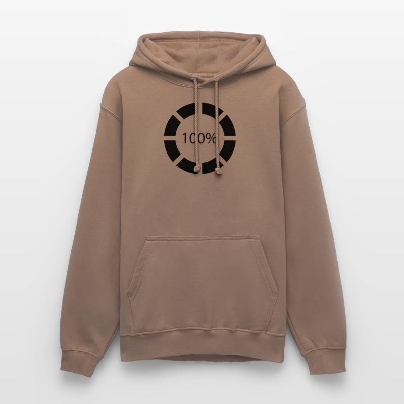 Loading bar, Preload, Bar, load, computer, !00% Sweat-shirt à capuche unisexe