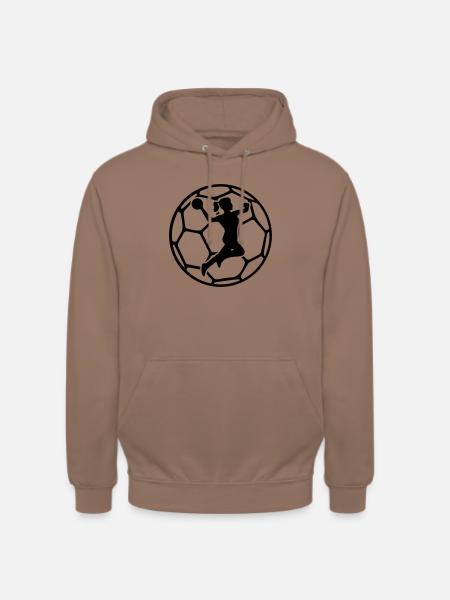 handball dame - Unisex Hoodie - Mokka