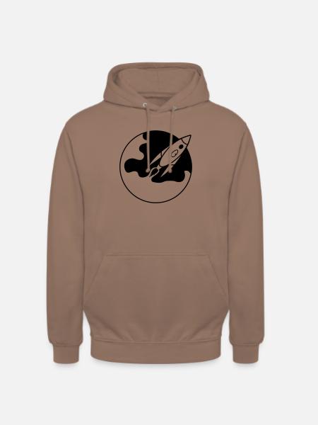 La fusée décolle - Sweat-shirt à capuche unisexe - moka