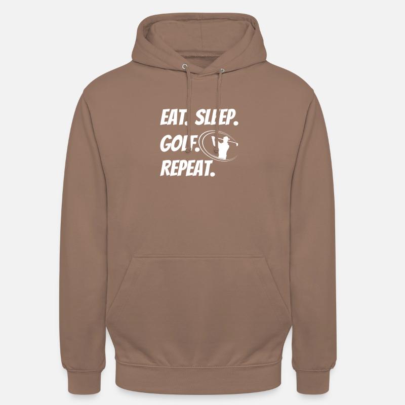 eat slepp golf repeat - Sweat-shirt à capuche unisexe - moka