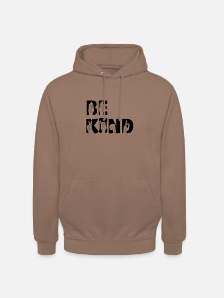 BE KIND - Lormen Gebärdensprache - Unisex Hoodie - Mokka