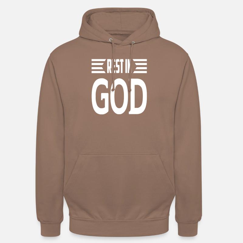 Repose en Dieu - Sweat-shirt à capuche unisexe - moka