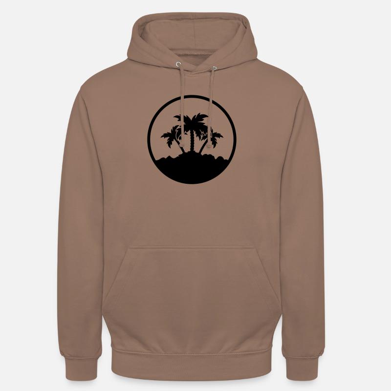 Conception de paume - Sweat-shirt à capuche unisexe - moka