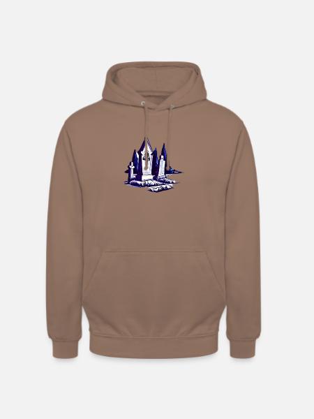 Cemetery Graves Gravestones - Unisex Hoodie - mocha