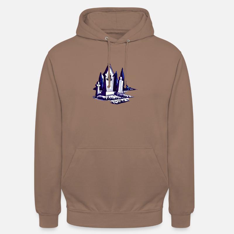 Friedhof Gräber Grabsteine - Unisex Hoodie - Mokka