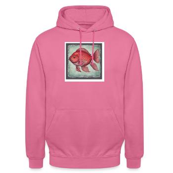GOLDFISCH - Unisex Hoodie - Pink - Vorne - Alina (178cm) & Michal (187cm)