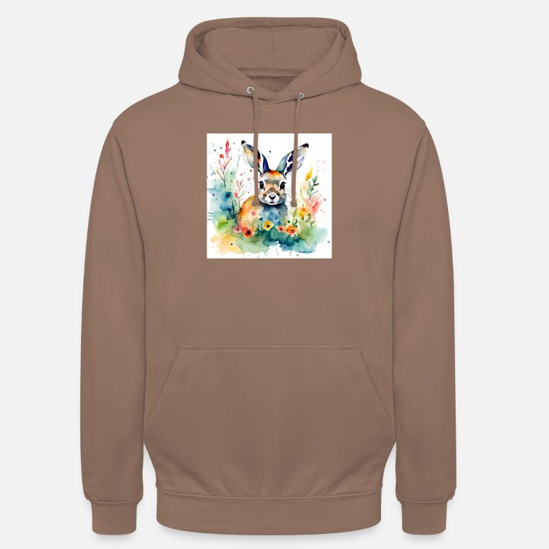 Couleur lapin - Sweat-shirt à capuche unisexe - moka