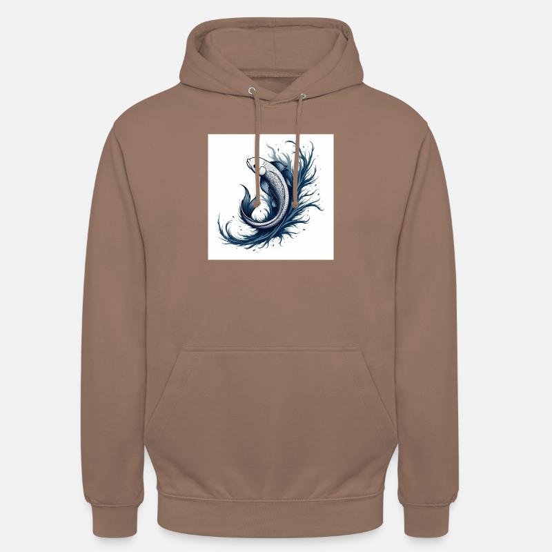 Koi Elegance Original - Unisex Hoodie - Mokka
