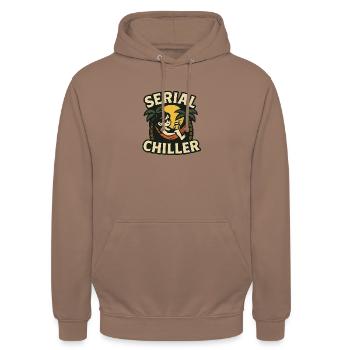 Serial Chiller Femmes - Sweat-shirt à capuche unisexe - moka - Devant - Alina (178cm) & Michal (187cm)