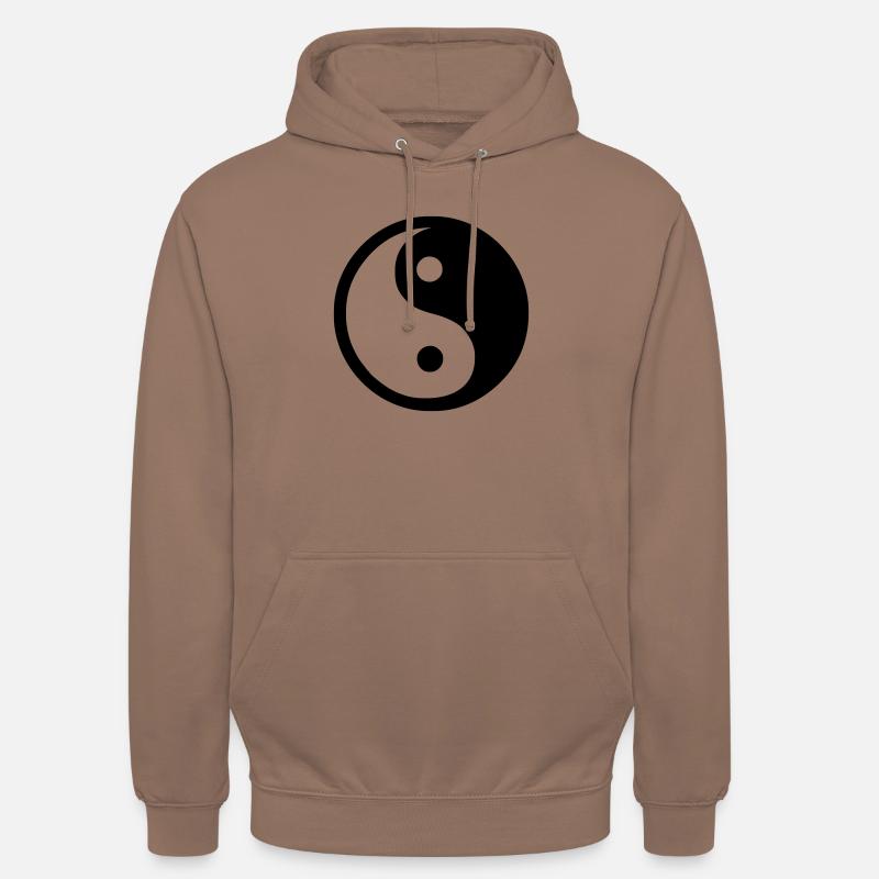 Yin Yang - Sweat-shirt à capuche unisexe - moka
