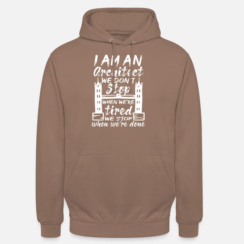 Étudiant Architecture Architecte Études architecturales - Sweat-shirt à capuche unisexe - moka