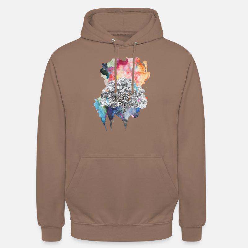 Explosion de couleur - Sweat-shirt à capuche unisexe - moka