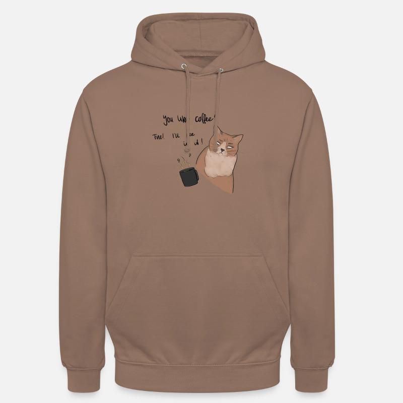 Grumpy Kitty - Unisex Hoodie - Mokka