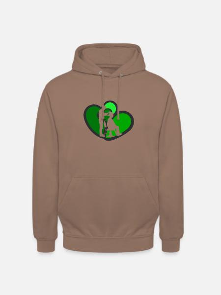 Friseur Frisur Kamm - Unisex Hoodie - Mokka