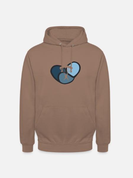 Paragliding Fallschirm Extremsport - Unisex Hoodie - Mokka