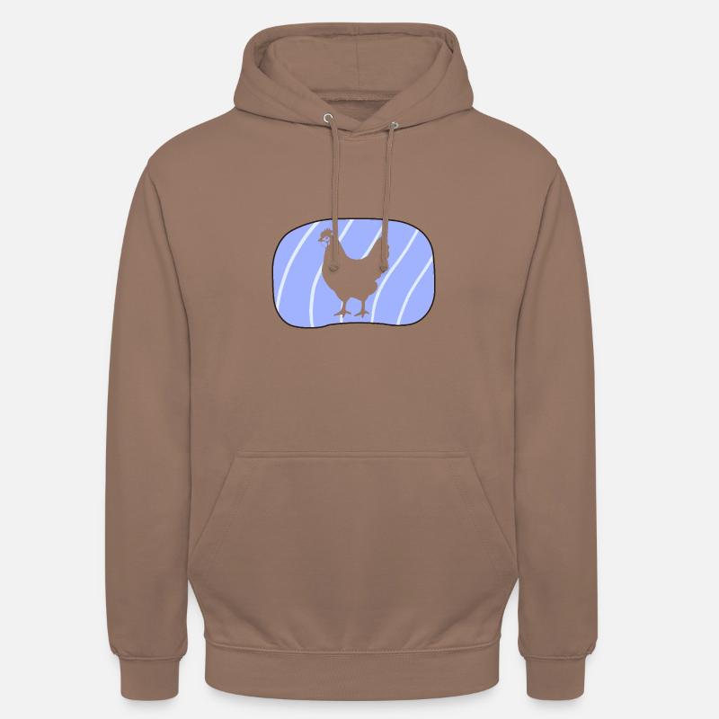 Oeuf de poule Coq - Sweat-shirt à capuche unisexe - moka