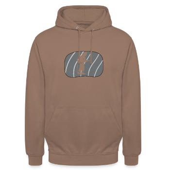 Fire Brigade Blue Light Firefighter - Unisex Hoodie - mocha - Front - Alina (178cm) & Michal (187cm)