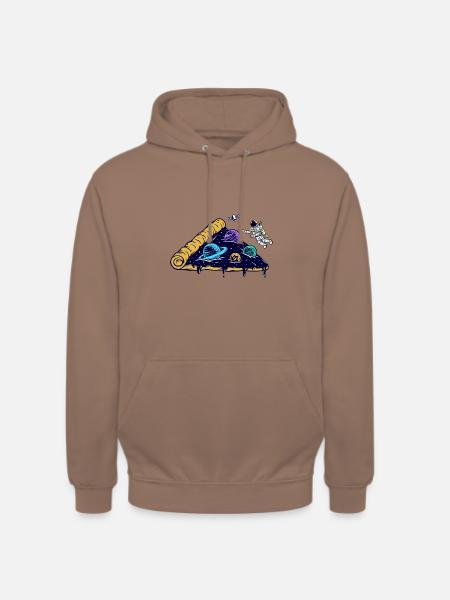 space pizza - Unisex Hoodie - Mokka