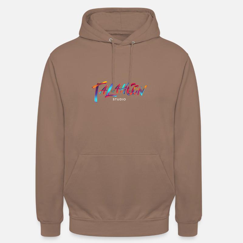 Talahoon Studios Rainbow Brushed - Unisex Hoodie - mocha