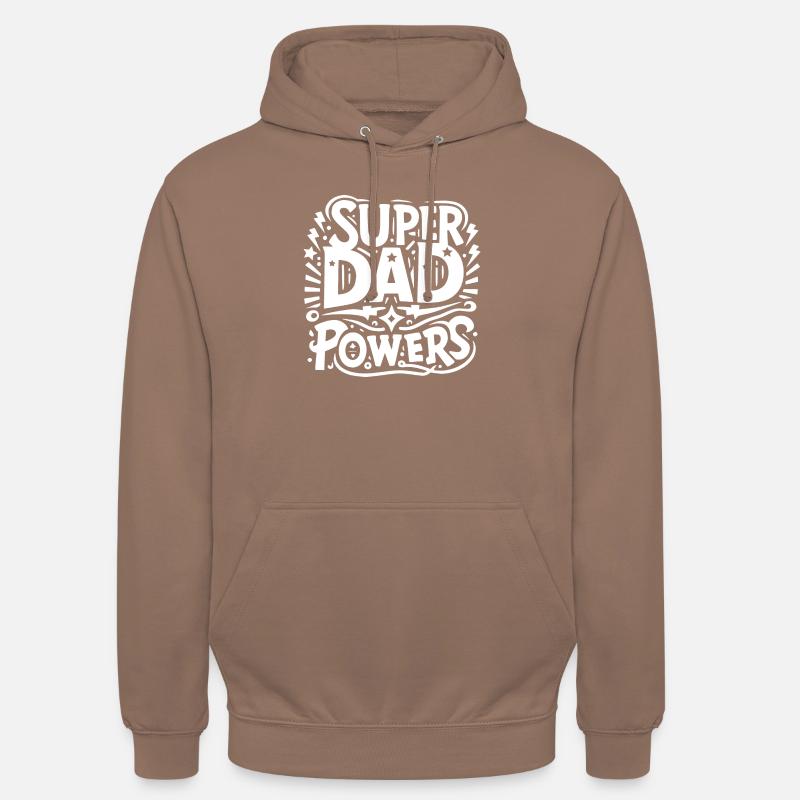 Super Dad Powers - Unisex Hoodie - mocha