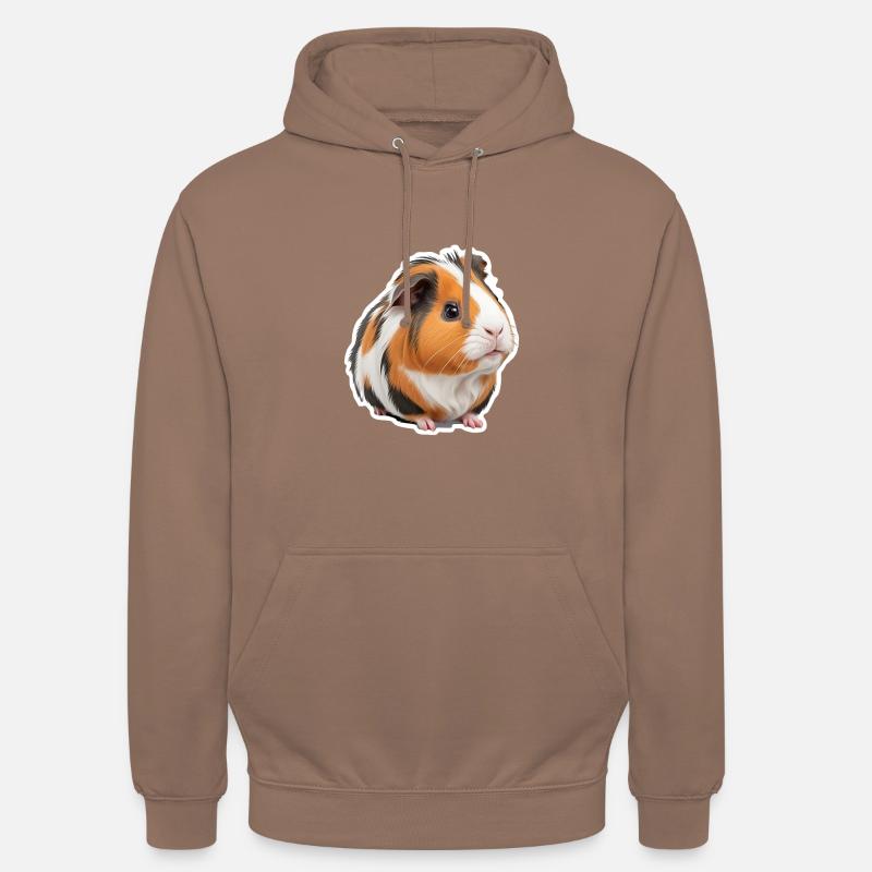 Cochon d’Inde mignon - Sweat-shirt à capuche unisexe - moka