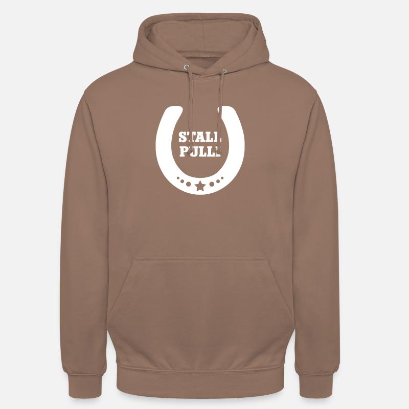 Stall Pulli Hufeisen Reiten Reiter Stallpulli - Unisex Hoodie - Mokka