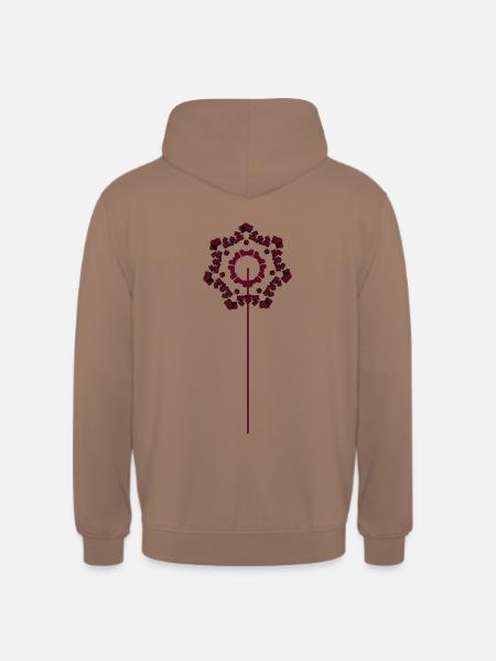 Herz am Stiel - Unisex Hoodie - Mokka