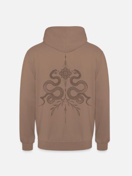 Blossom Snake - Unisex Hoodie - Mokka