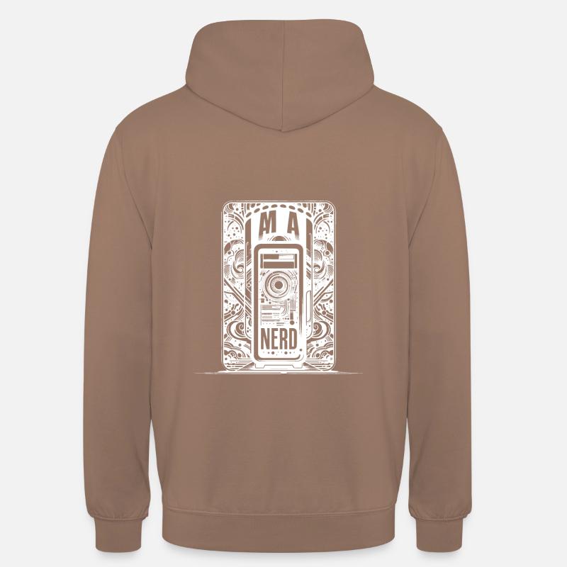 Nerd Pride Blanc - Sweat-shirt à capuche unisexe - moka