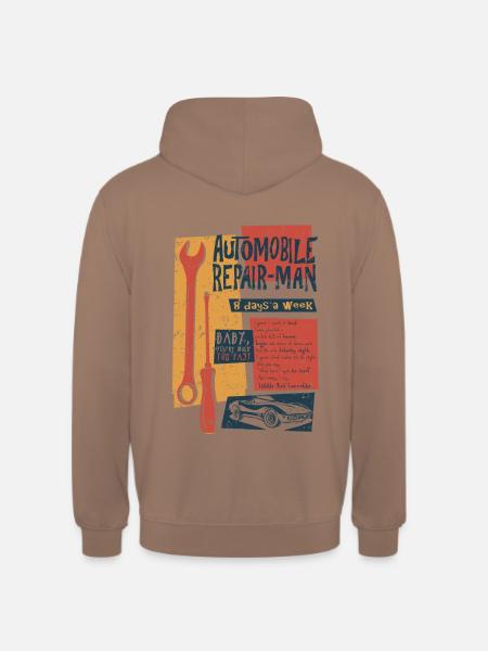 Automobile Repairman - Unisex Hoodie - Mokka