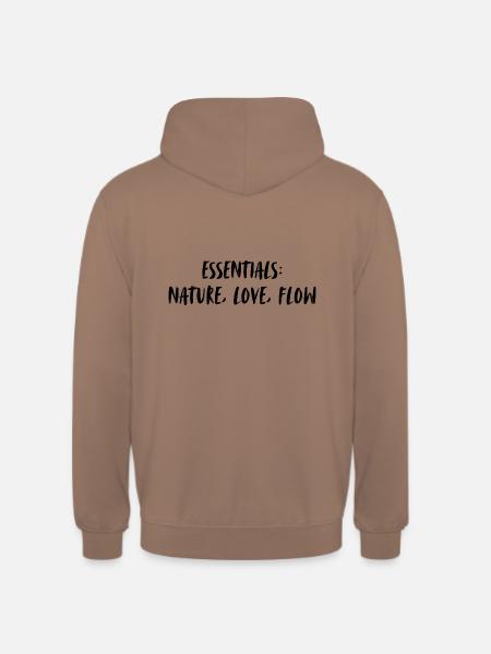 Essentials: nature, love, flow. - Unisex Hoodie - Mokka